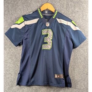 Seattle Seahawks Jersey Womens XL NFL Football Russell Wilson 3 Nike On Field